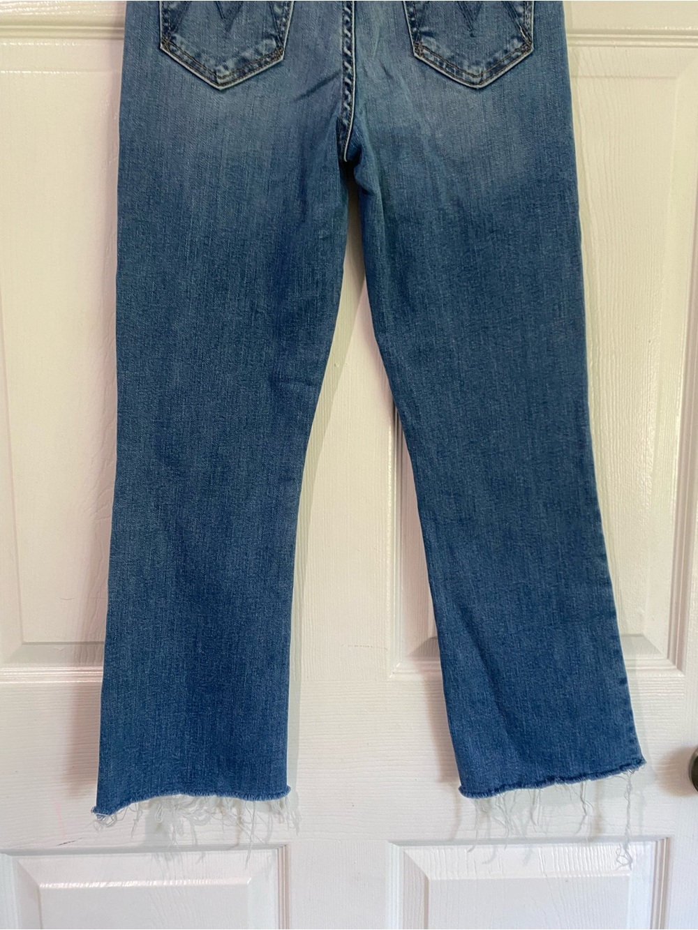 Mother The Hustler Ankle Fray Jeans In Healing Jar Wash High Rise Size 26 - Picture 11 of 15